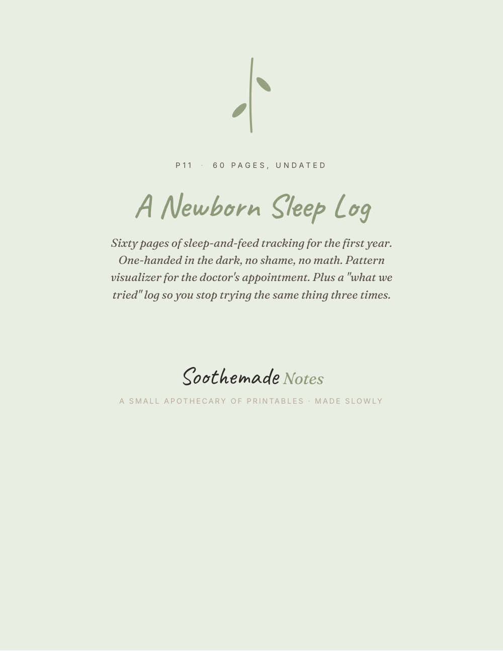 Cover page of Baby Sleep and Feeding Tracker, Printable Newborn Log: For the Foggy Weeks