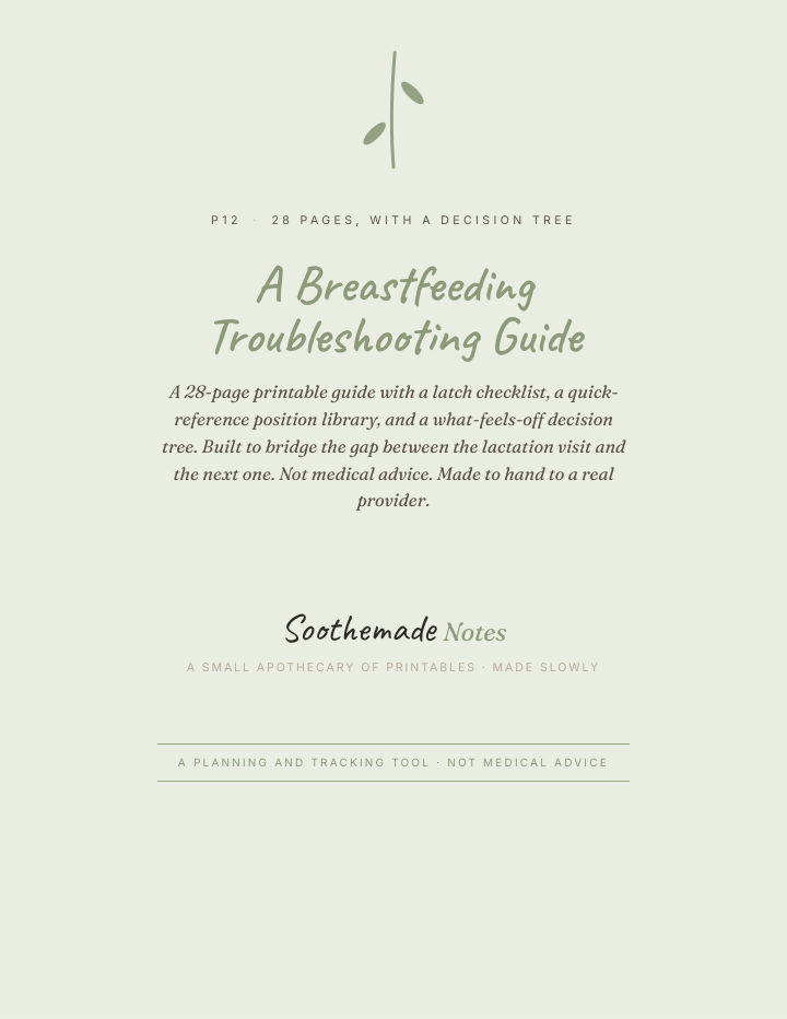 Page 1 of Breastfeeding Latch Help and Troubleshooting Guide: For the Early Latches