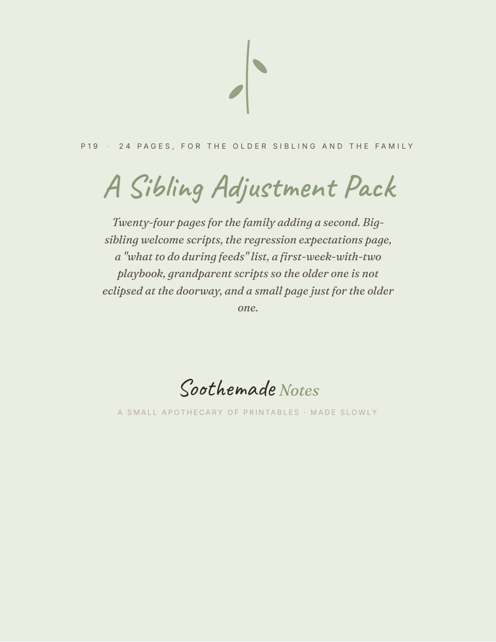Cover page of Preparing Older Sibling for New Baby: Scripts, Hospital Plan and a Keepsake Letter. For the Bigger One