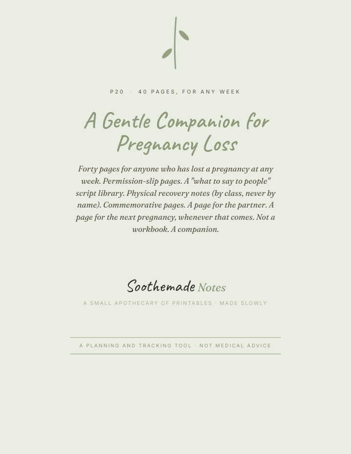 Page 1 of Miscarriage Journal and Keepsake: A Gentle Companion for Pregnancy Loss at Any Week