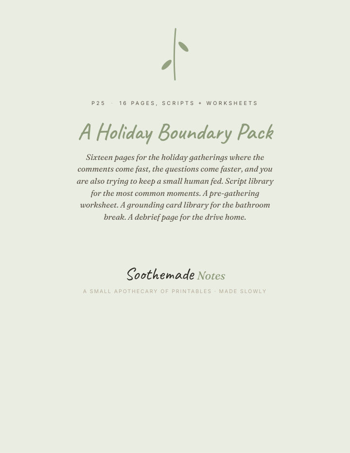 Page 1 of What to Say to Family at the Holidays: Boundary Scripts for the Table You Have to Sit At