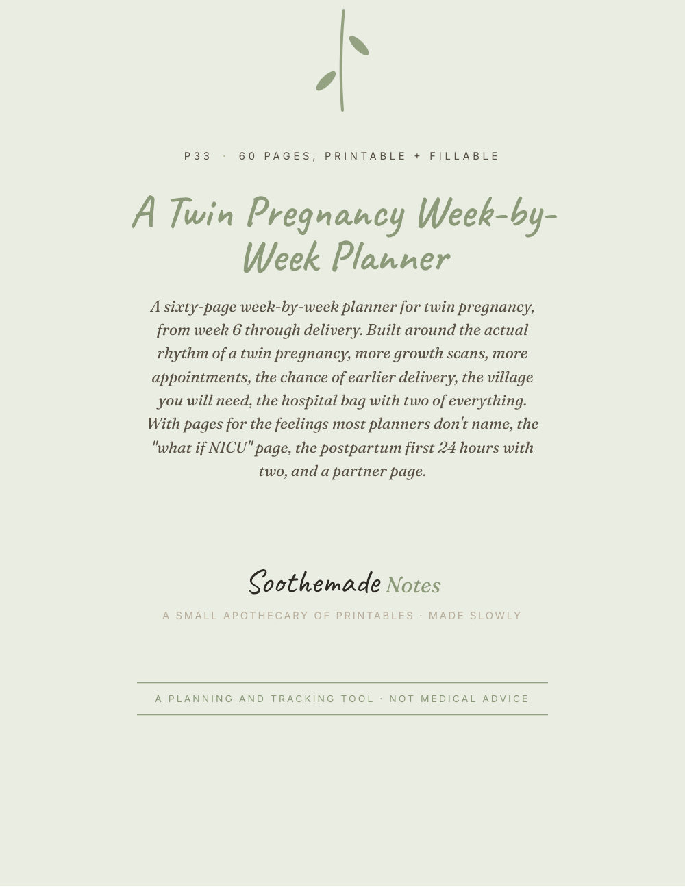 Cover page of Twin Pregnancy Planner and Journal, Week by Week: For the pregnancy the other planners don't cover
