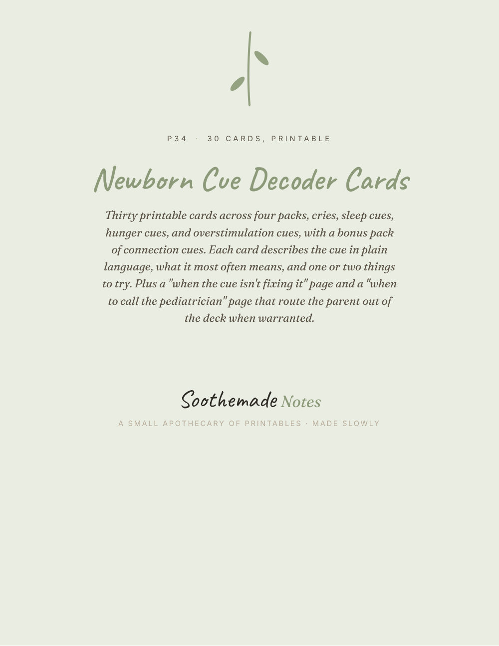Cover page of What Does My Baby's Cry Mean: Newborn Cue Cards for the First Six Weeks
