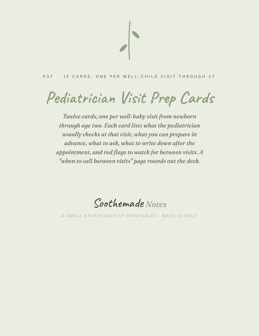 Cover page of Well Baby Visit Tracker: Questions to Ask + Checkup Record, Newborn to 2 Years