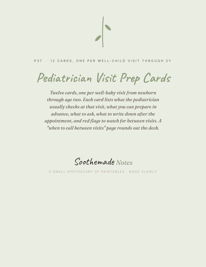 Page 1 of Well Baby Visit Tracker: Questions to Ask + Checkup Record, Newborn to 2 Years