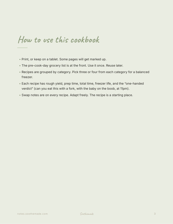 Page 3 of Postpartum Freezer Meals: 30 Make-Ahead Recipes You Can Eat With One Hand