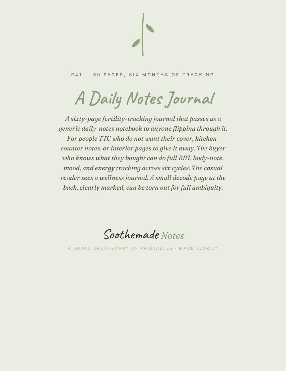 Cover page of Discreet Fertility Tracker Journal: TTC and BBT Tracking That Looks Like a Plain Notebook