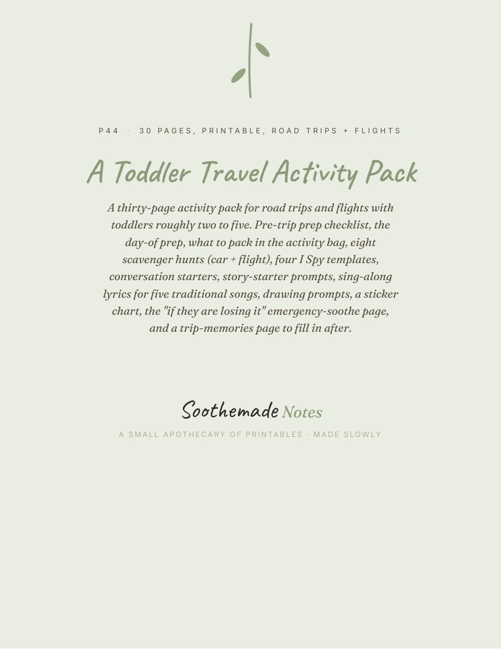 Cover page of Toddler Travel Activity Pack: Airplane and Road Trip Printables, Ages 2 to 5