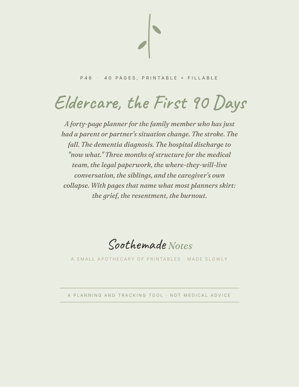Cover page of Caregiver Planner for Aging Parents: Eldercare, the First 90 Days