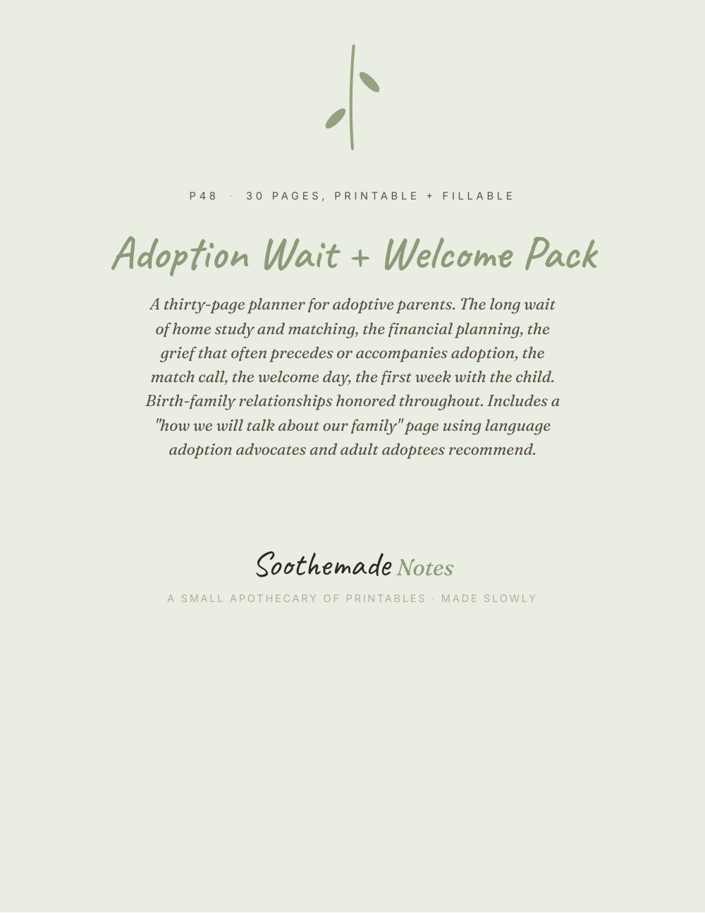 Cover page of Adoption Planner and Home Study Organizer: For the Pregnancy That Does Not Show