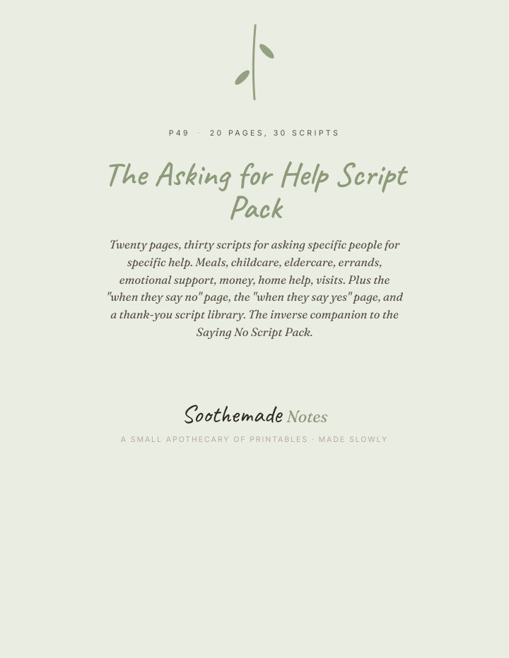 Page 1 of How to Ask for Help: 30 Scripts for Postpartum and Caregiving