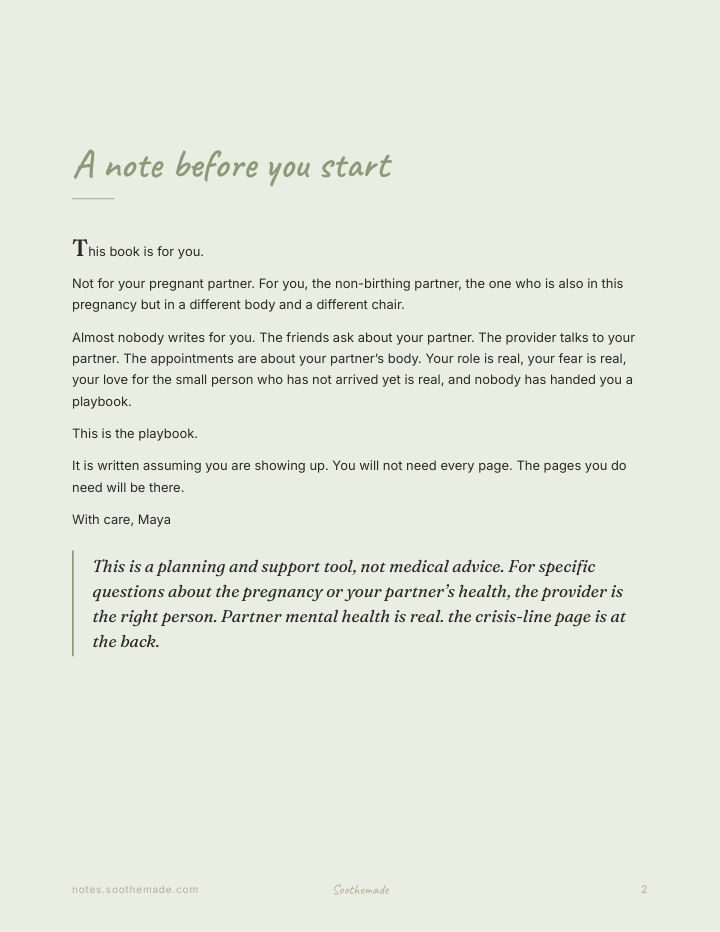 Page 2 of Pregnancy Guide for Partners and Dads-to-Be: The Nine Months You Are Also Living