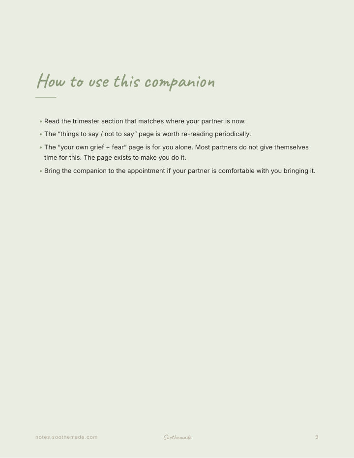 Page 3 of Pregnancy Guide for Partners and Dads-to-Be: The Nine Months You Are Also Living